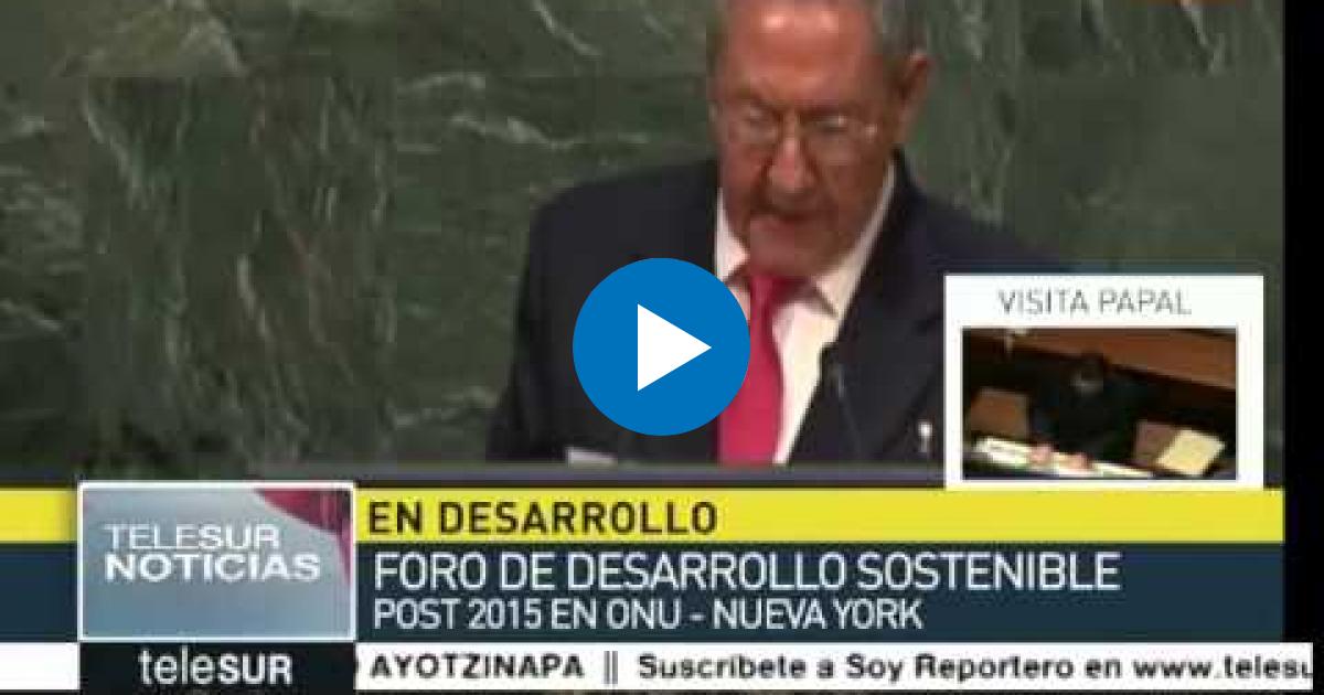 Discurso De Raul Castro En La ONU