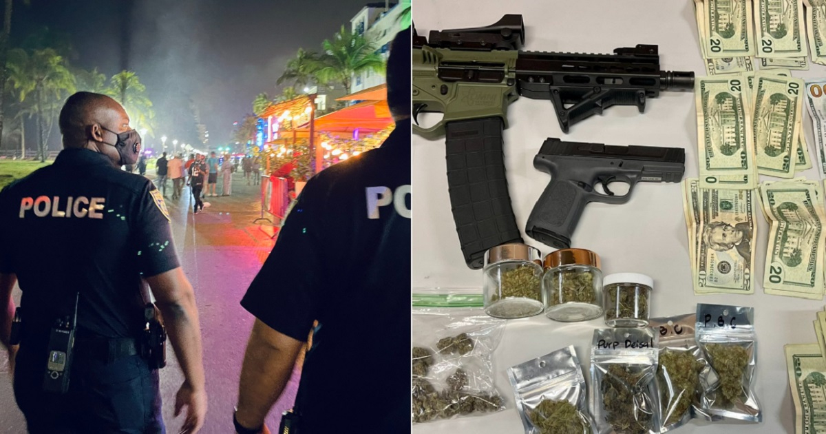 Polic A De Miami Beach Decomisa Armas Drogas Y Dinero Para Frenar