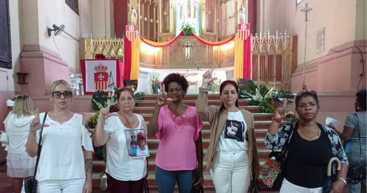 Madres de presos del 11J en Camagüey piden a Virgen de las Mercedes