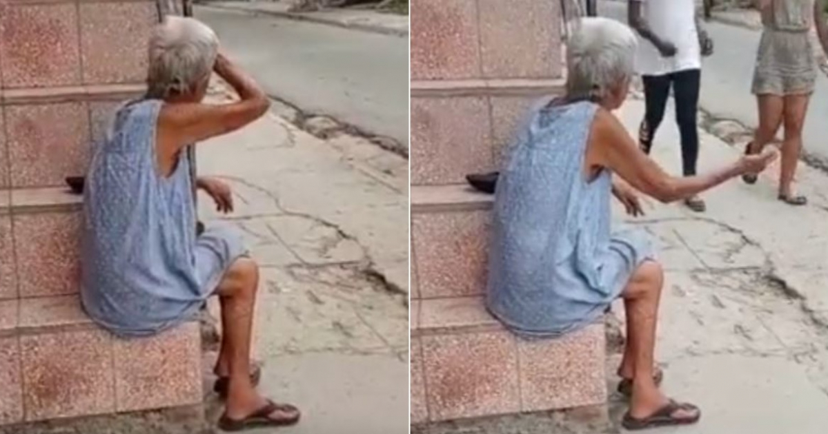 Anciana Pide Limosna En Calle De Santiago De Cuba Tengo Hambre