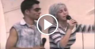 Luis Silva y Zajaris Fernández en sus inicios como artistas