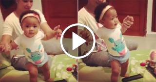 La reacción de la hija de El Dany al ver a su papá en el vídeo "Yo lo sé"