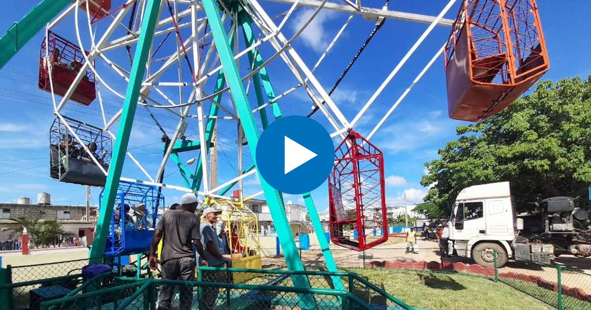 Niños quedan atrapados en estrella en parque de atracciones de Morón tras  corte eléctrico