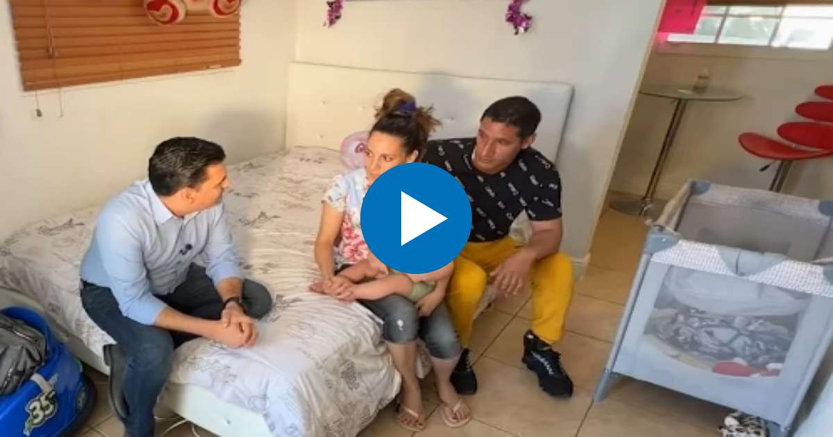 Dachel Caballero junto a su familia en Miami © Captura de video/Telemundo 51