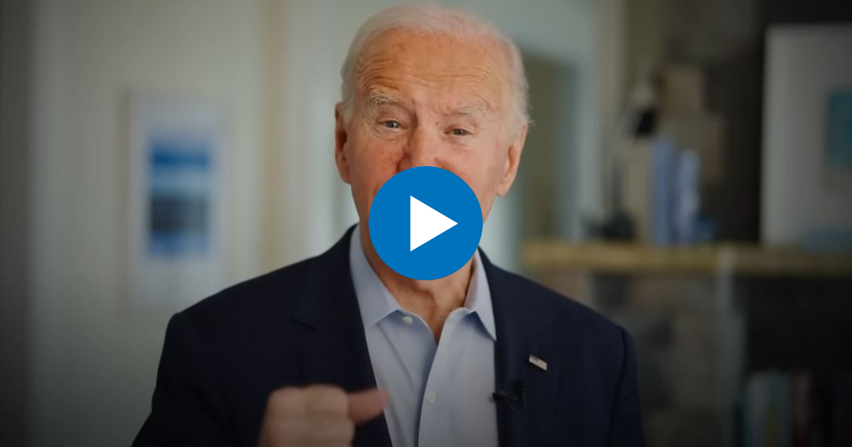 El presidente Joe Biden en el video de su anuncio © Captura de video YouTube / Joe Biden