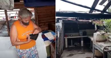 Maestra jubilada vive prácticamente a la intemperie desde que el huracán Matthew le destruyó su casa