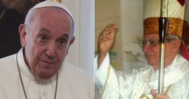 Papa Francisco acepta renuncia del Obispo Emérito de Matanzas