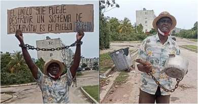Opositor cubano Silverio Portal protesta contra el hambre en Cuba