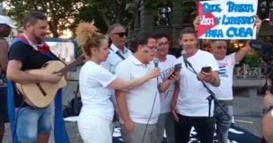 Cubanos en Zürich cantan “La Guantanamera” con versos en contra de la dictadura
