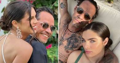 Marc Anthony se prepara para sus shows con la ayuda de su estilista favorita, su prometida Nadia Ferreira