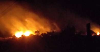 Reportan incendio en la Loma de la Cruz en medio de un apagón en Holguín