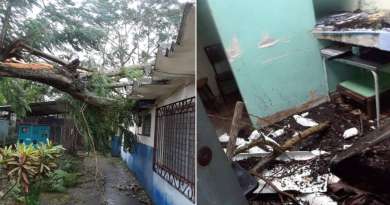 Policlínico de San Antonio de los Baños con serios daños por impacto del huracán Ian