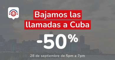 Cuballama presenta oferta de llamadas a Cuba al 50% solo por un día