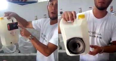 El nuevo invento cubano: Una bocina en un pomo de plástico