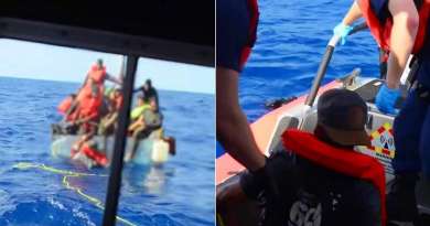 Guardia Costera rescata a balsero cubano del mar tras interceptar embarcación 