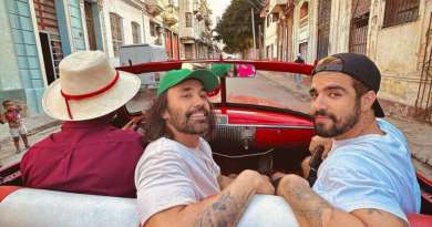Actor brasileño Caio Castro de visita en Cuba
