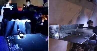 "Llueve" dentro del Teatro Nacional de Cuba