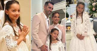 Así fue la primera comunión de Alaïa, hija de Adamari López y Toni Costa: Ocho vestidos y una gran fiesta
