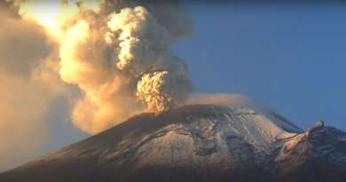 Aumenta actividad del volcán Popocatépetl en México