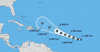 Se forma depresión tropical en el Atlántico que podría convertirse pronto en la tormenta Lee