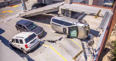 Colapsa parte del parking de un hospital en Florida