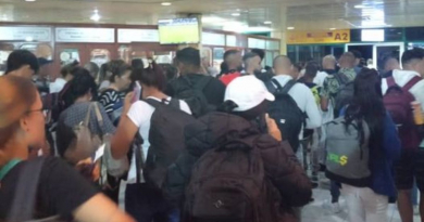 Aeropuerto de Holguín repleto de cubanos con destino a Nicaragua