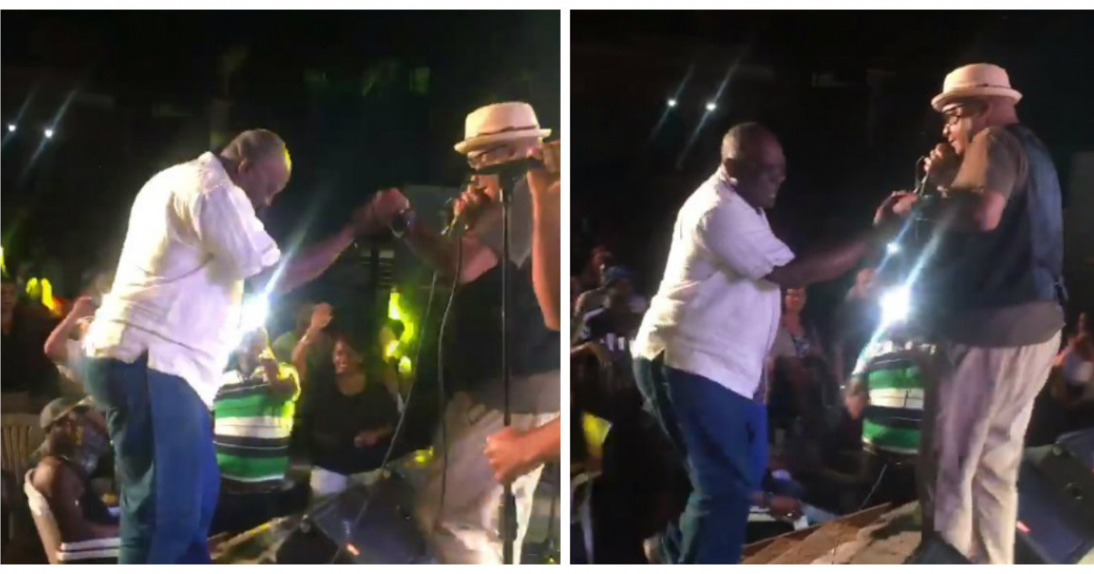 Los Van Van subieron al escenario al pelotero Luis Giraldo Casanova