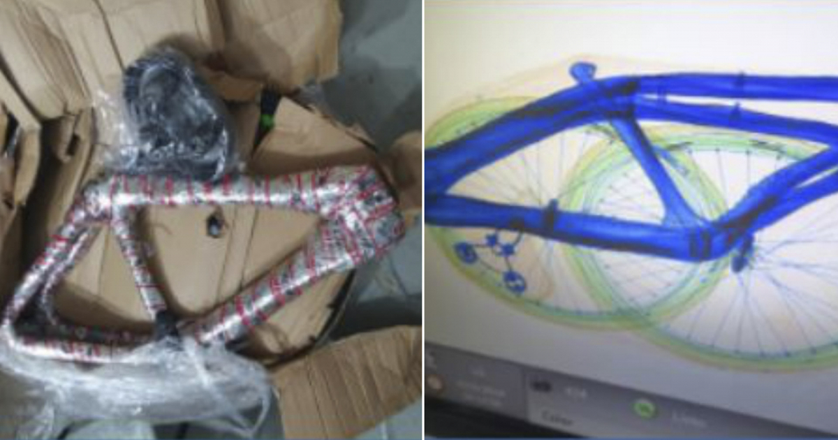 La Aduana de Cuba un paquete con una bicicleta y 1000 cables de frenos