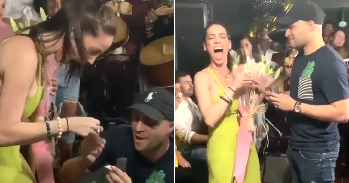 Así fue la pedida de matrimonio a la actriz cubana Zajaris Fernández el