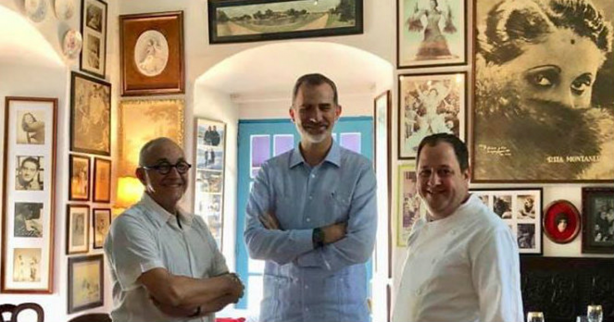 Visita del Rey de España al Paladar del Chef Iván Justo © Facebook IVAN chefs JUSTO