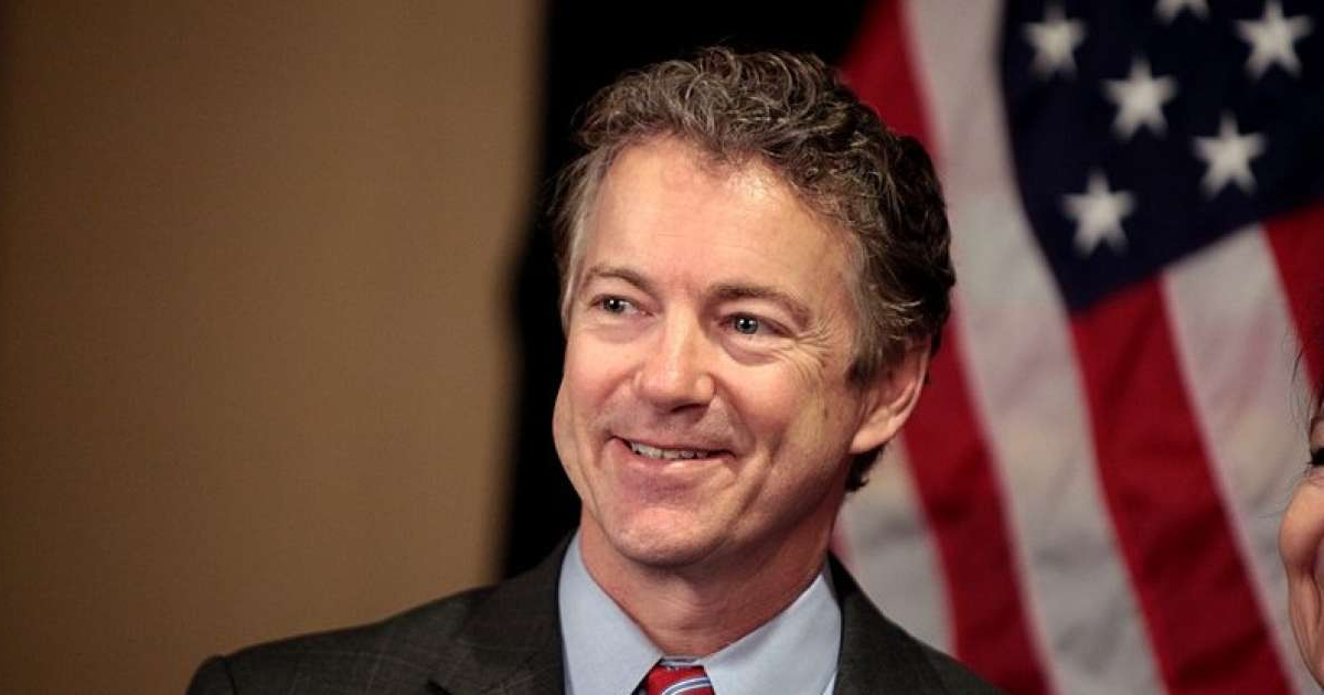 Rand Paul, primer senador de Estados Unidos que da positivo al coronavirus