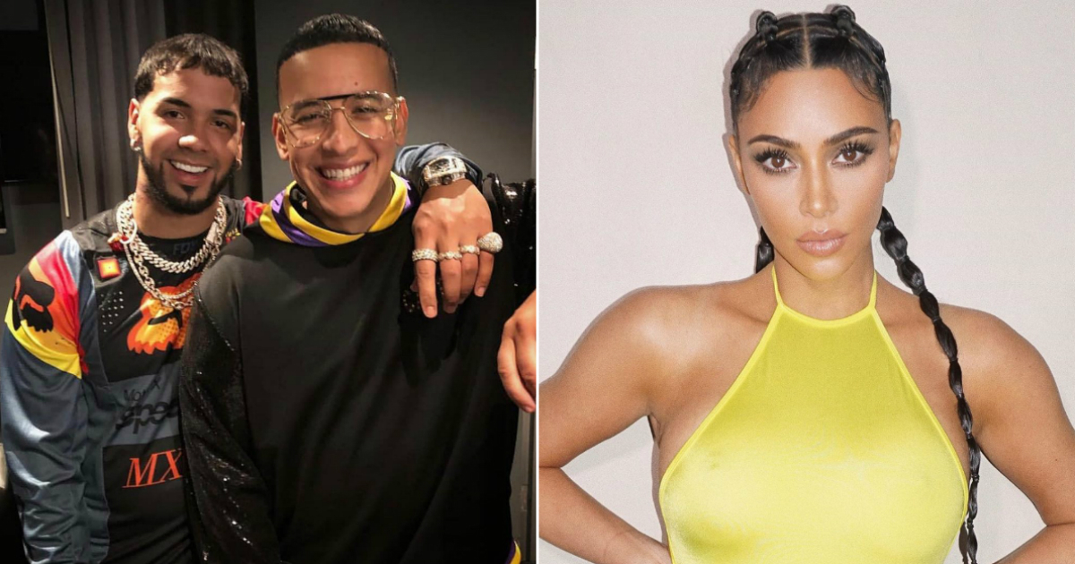 bala Moretón Cortar Anuel AA y Daddy Yankee se cuelan en el Instagram de Kim Kardashian
