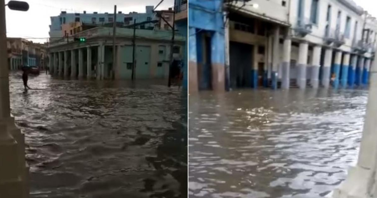 Intensas lluvias en La Habana vuelven a inundar calles de Cuatro Caminos