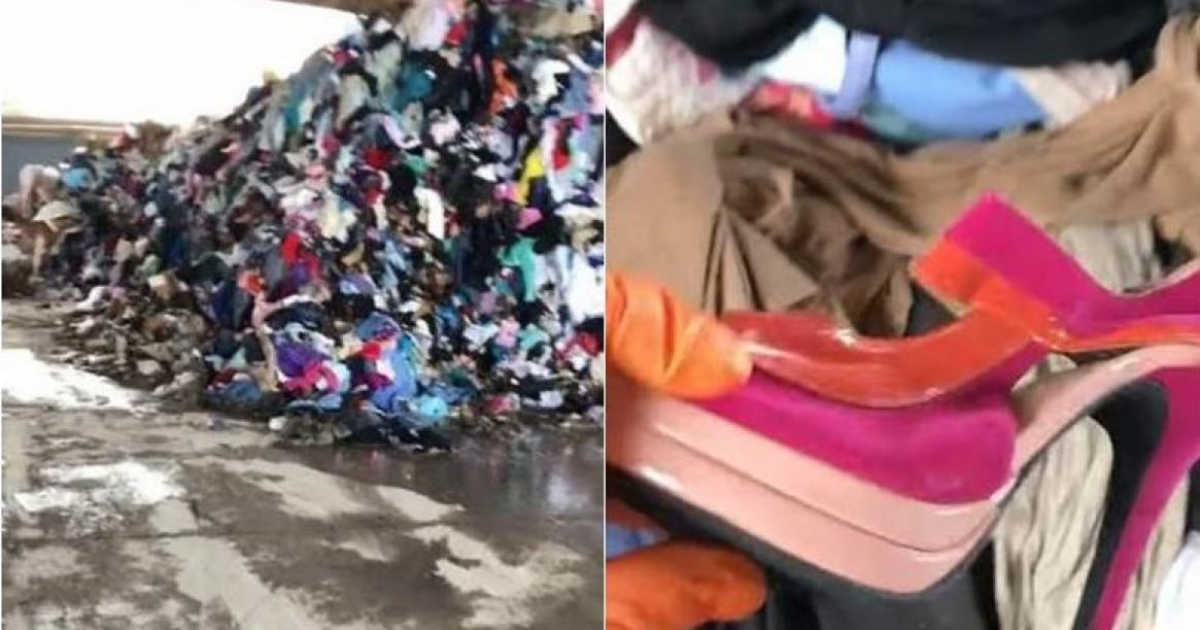 Cubano en Estados Unidos muestra una montaña de ropa botada: “Pa’ que ...