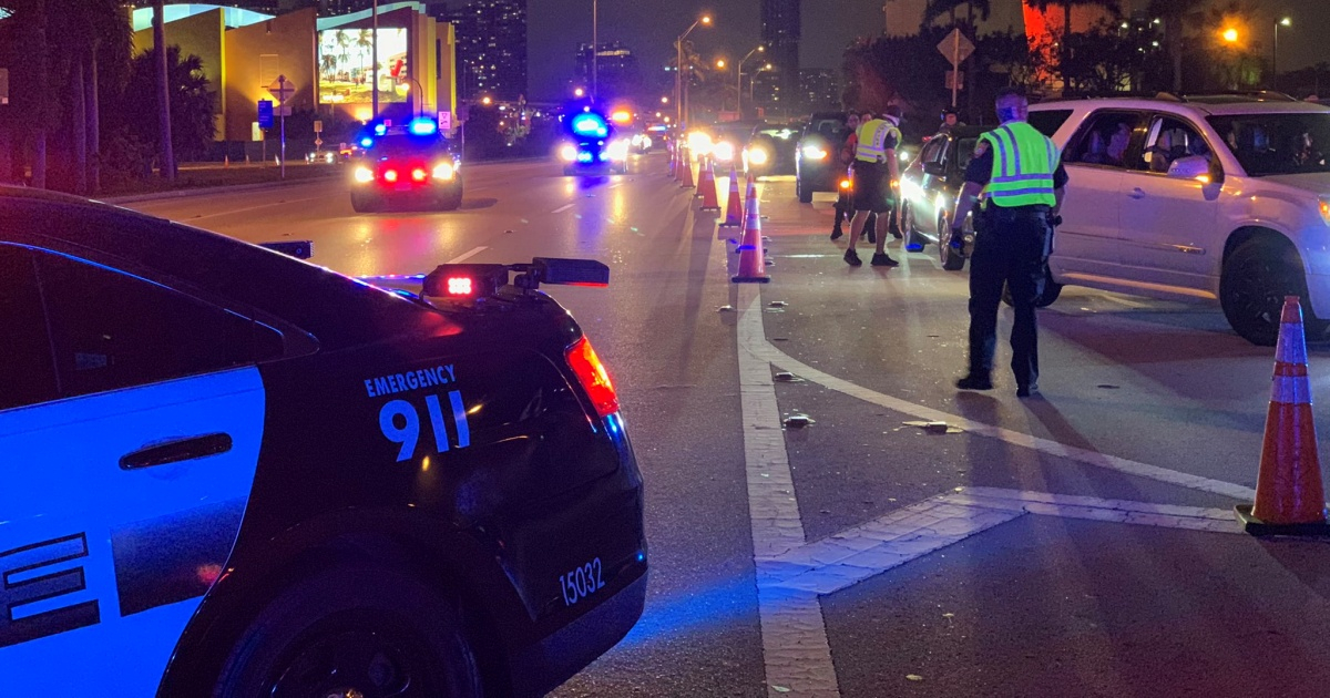 Policía de Miami Beach © Twitter / Paul Acosta