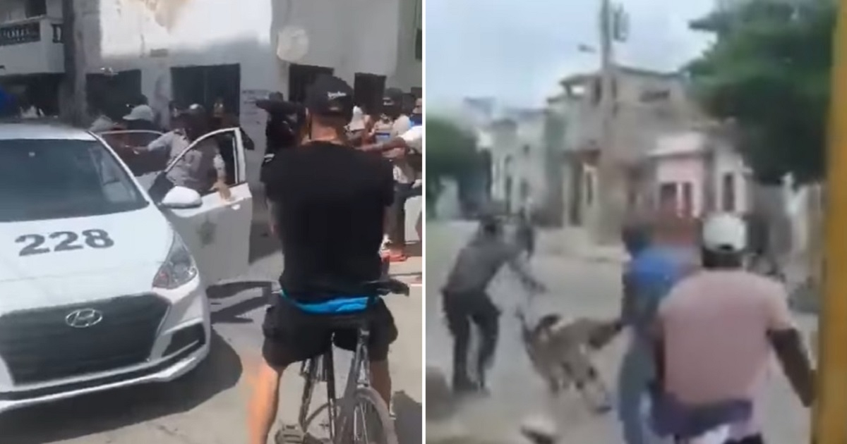 Manifestantes cubanos lanzan piedras contra la Policía - Vimarsana News