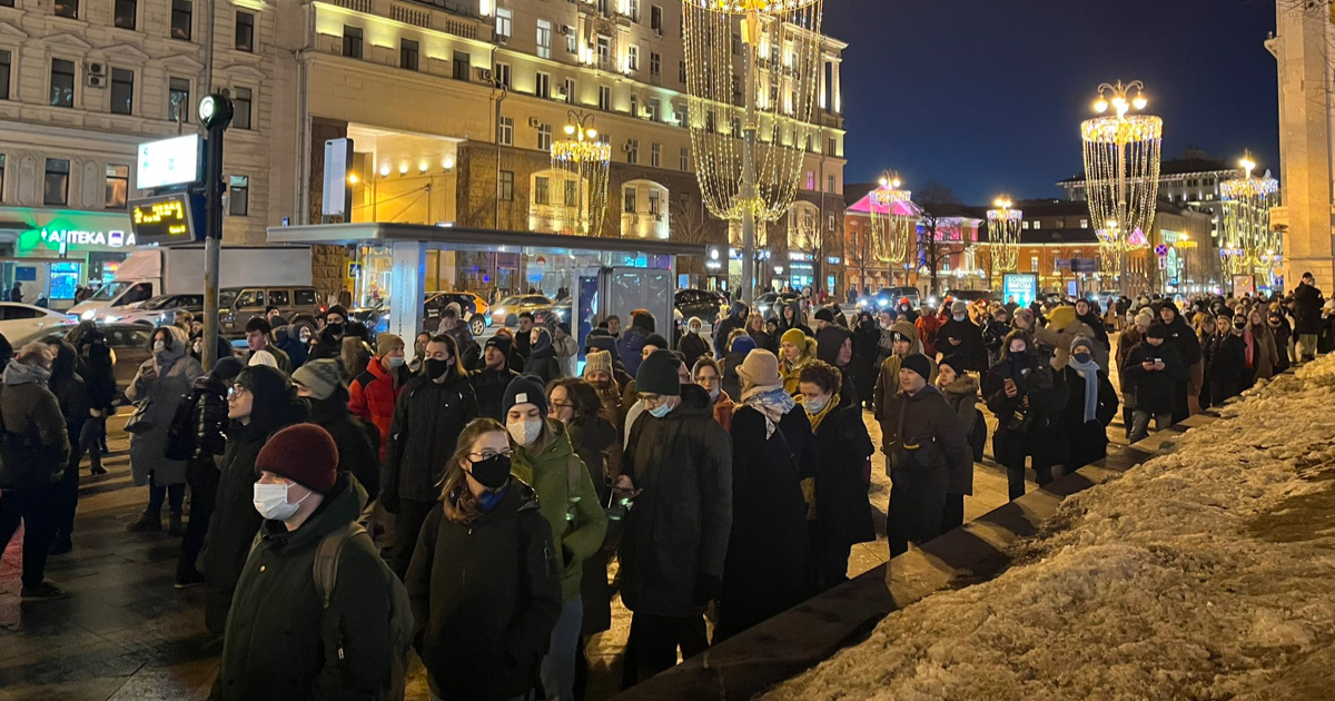 Protesta en Rusia © Twitter Nataliya Vasilyeva 