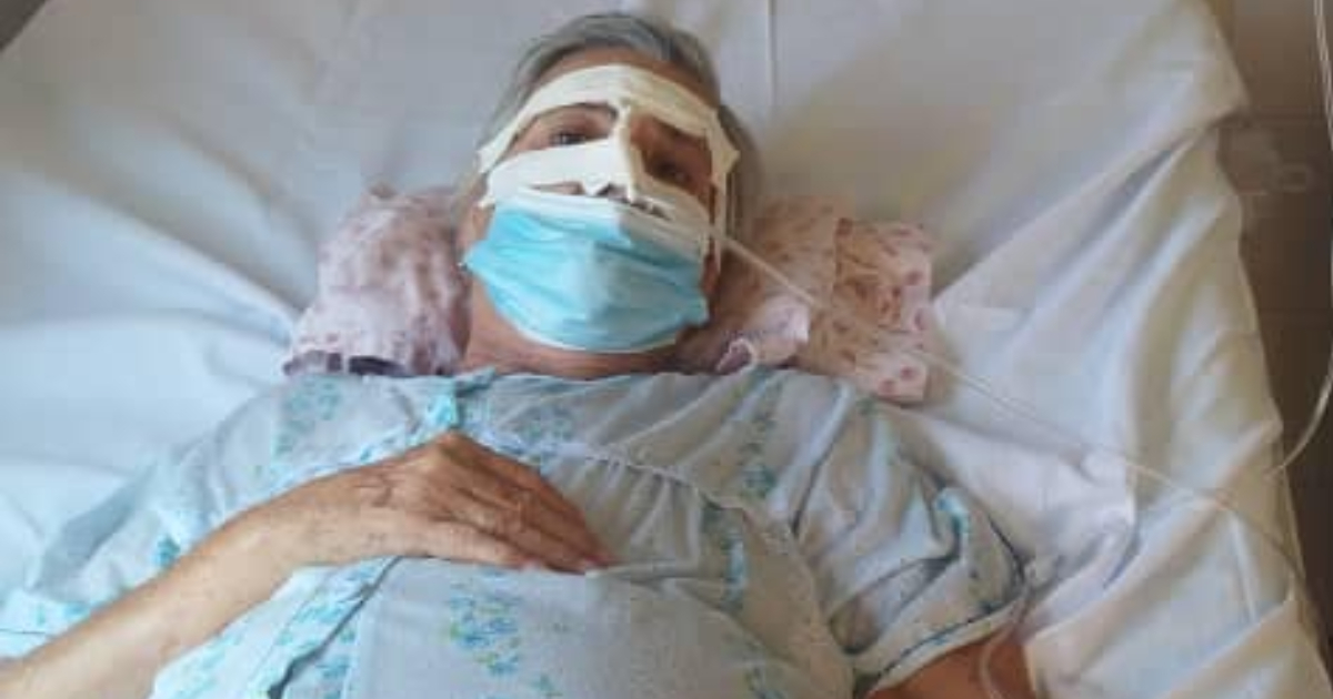 Anciana enferma de cáncer que requiere medicamentos © TIENDA DE BEBÉ HASTA LA PUERTA DE TU CASA EN LA HABANA CUBA / Facebook / Abdaris Borges