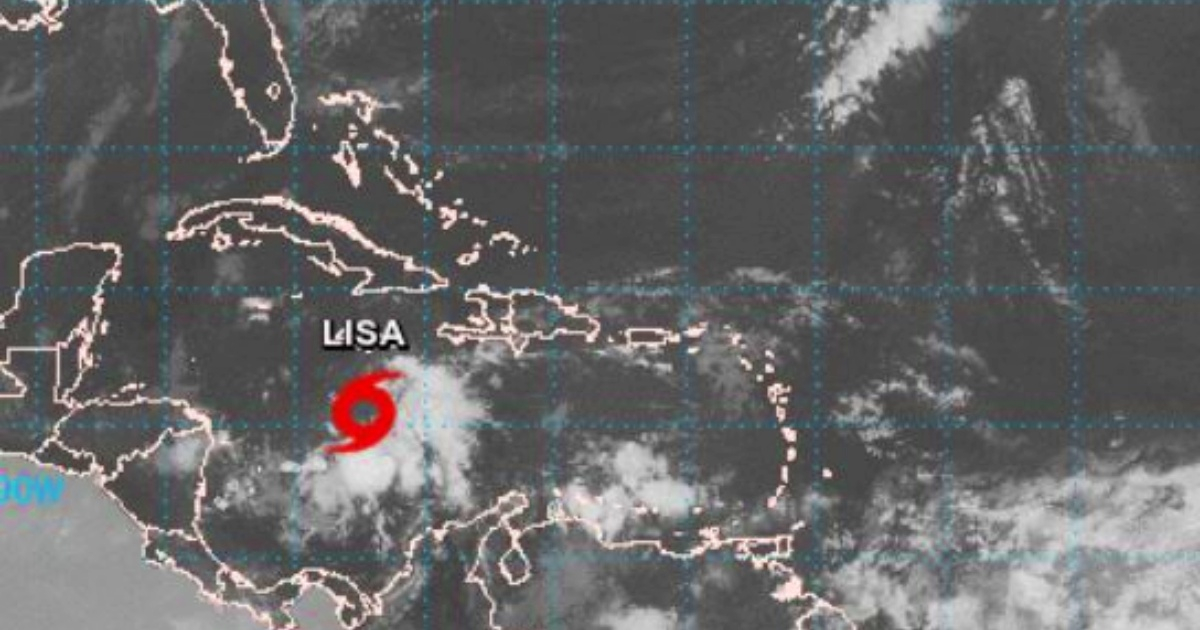 Se forma la tormenta tropical Lisa en el Mar Caribe