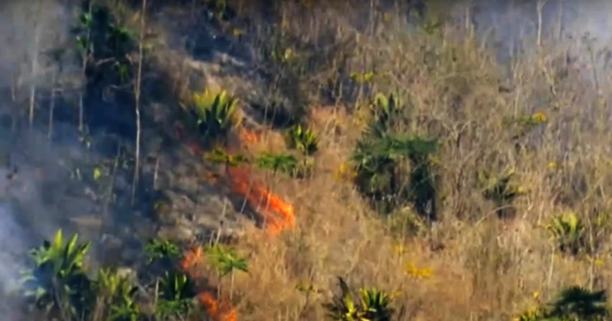 Vorstoß der Flammen | Bildquelle: Cibercuba © YouTube / Canal Caribe | Bilder sind in der Regel urheberrechtlich geschützt