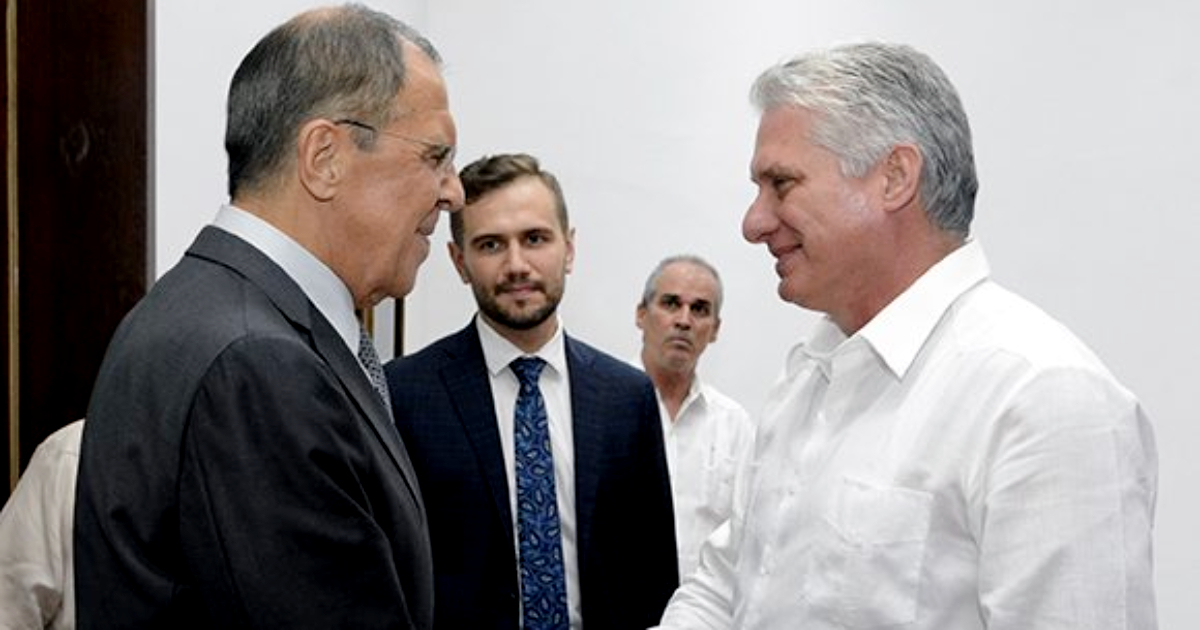 Lavrov y Díaz-Canel en La Habana en julio de 2019 © Cubadebate / Estudios Revolución