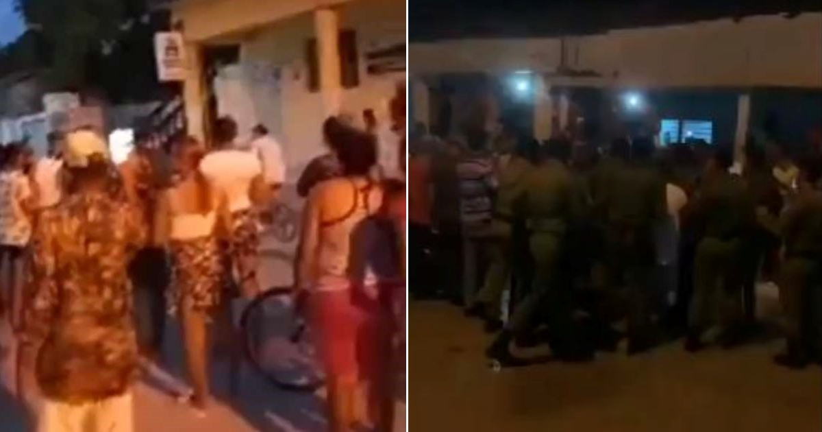 Protesta pacífica en Caimanera fue reprimida por fuerzas del régimen © Captura de videos/Redes sociales