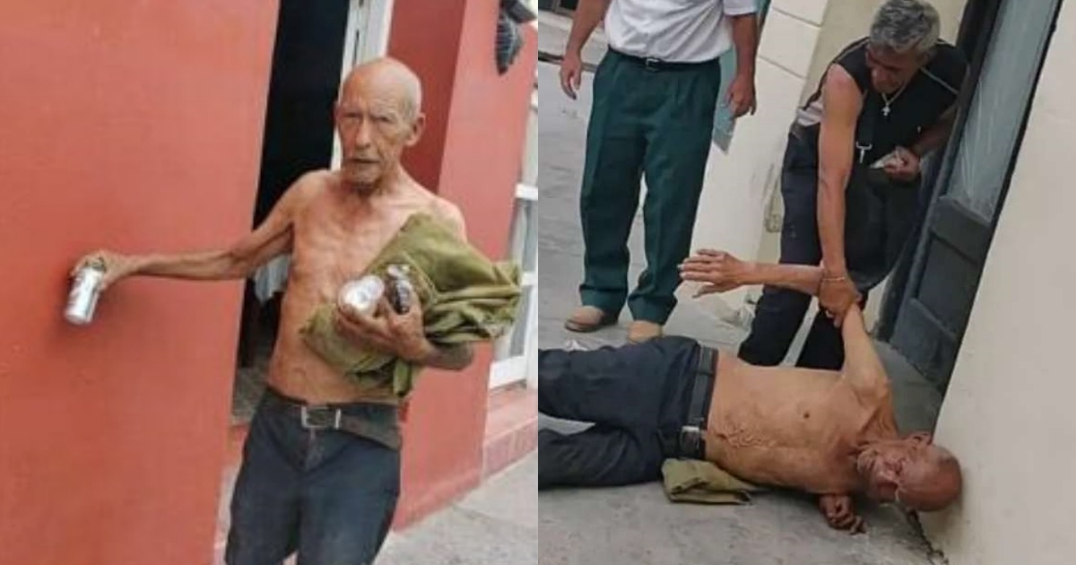 Anciano cubano en Holguín © Captura/Cubanet