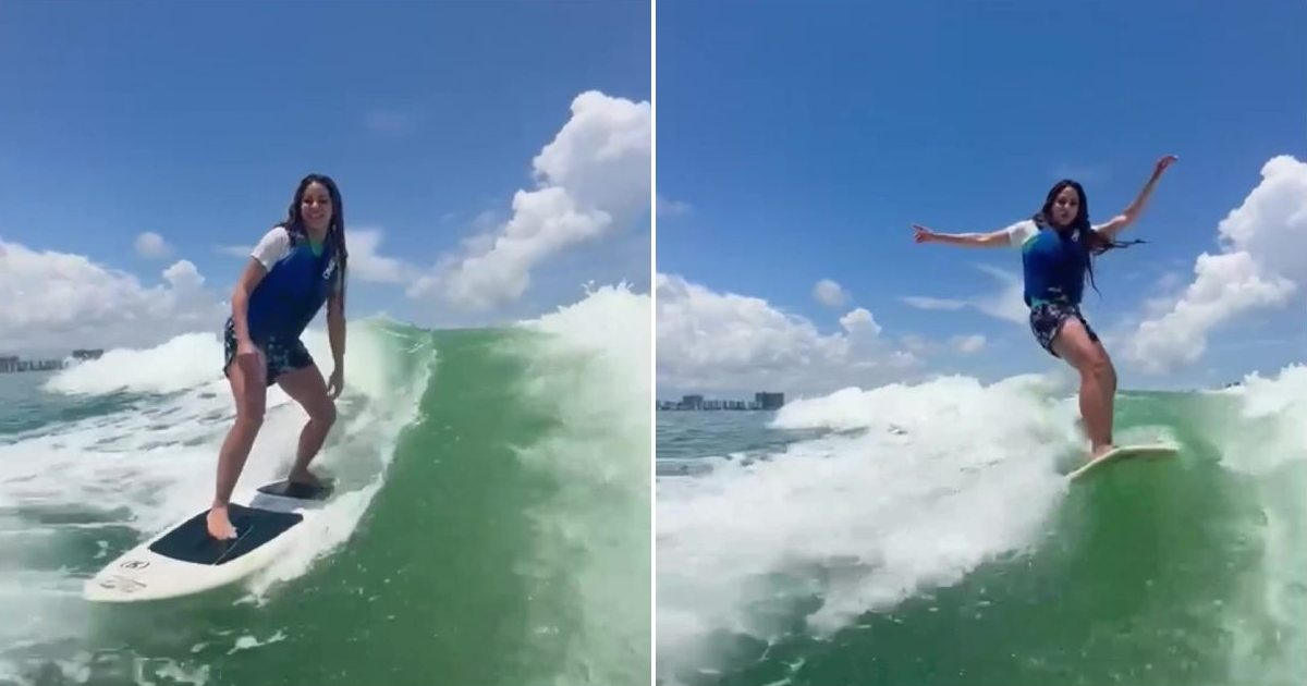 Shakira practicando surf © Instagram / Shakira