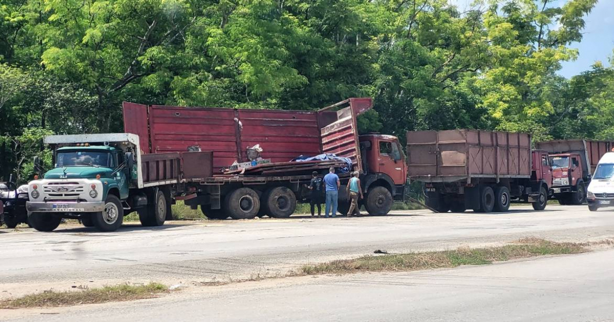 Accidente en la Autopista Nacional de Cuba © Facebook Accidentes de Buses y Camiones