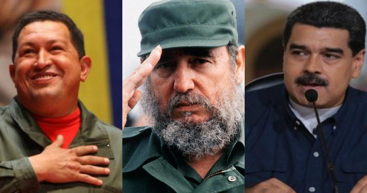 Fidel, Chávez, Maduro: ustedes son una plasta de mierda