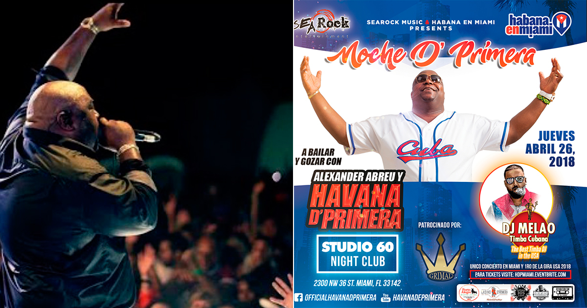Havana d´Primera en concierto en Studio 60 de Miami