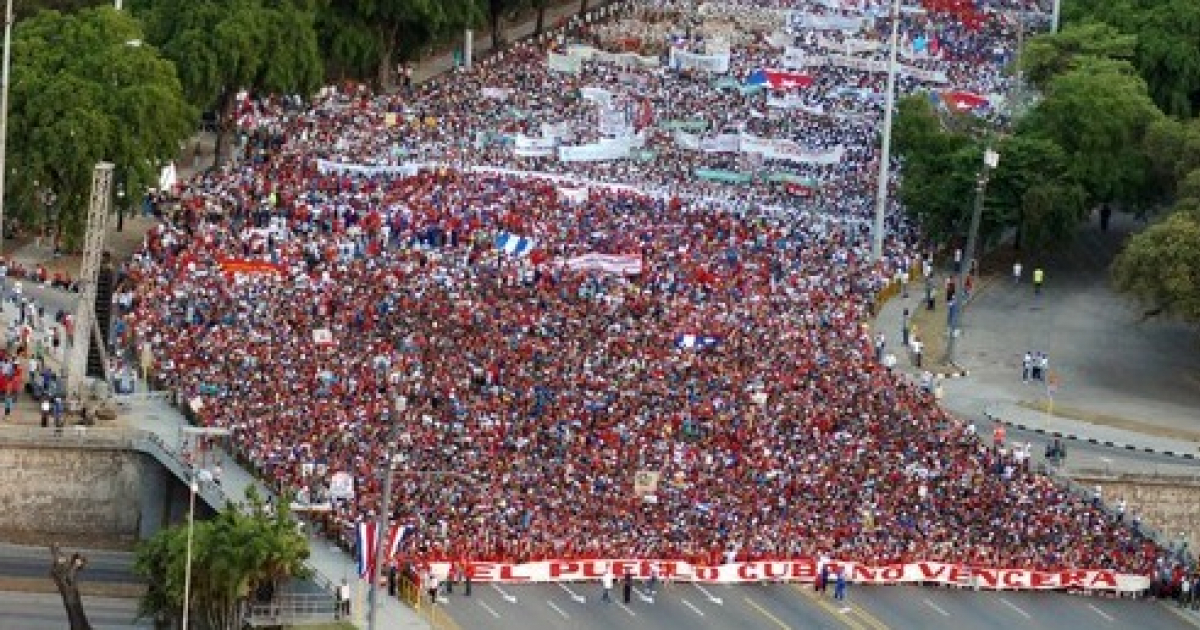 Primeras imágenes del desfile por el Primero de Mayo en La Habana