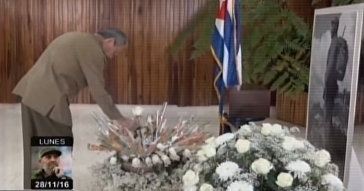 Restos mortales Fidel Castro © Televisión Cubana